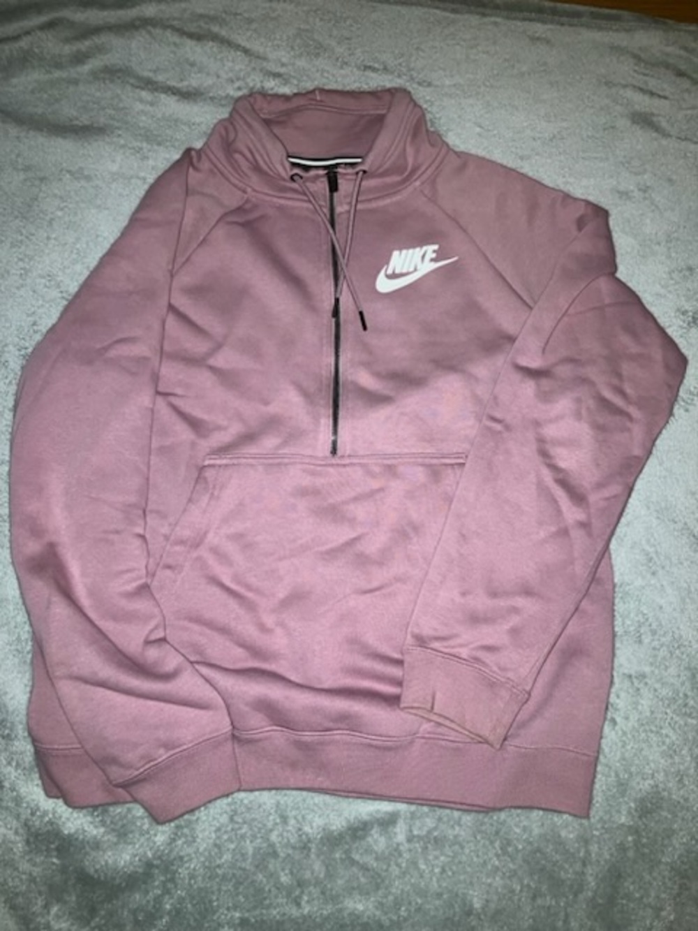 Nike Women’s Half-Zip Pullover Sweatshirt - Dusty Rose